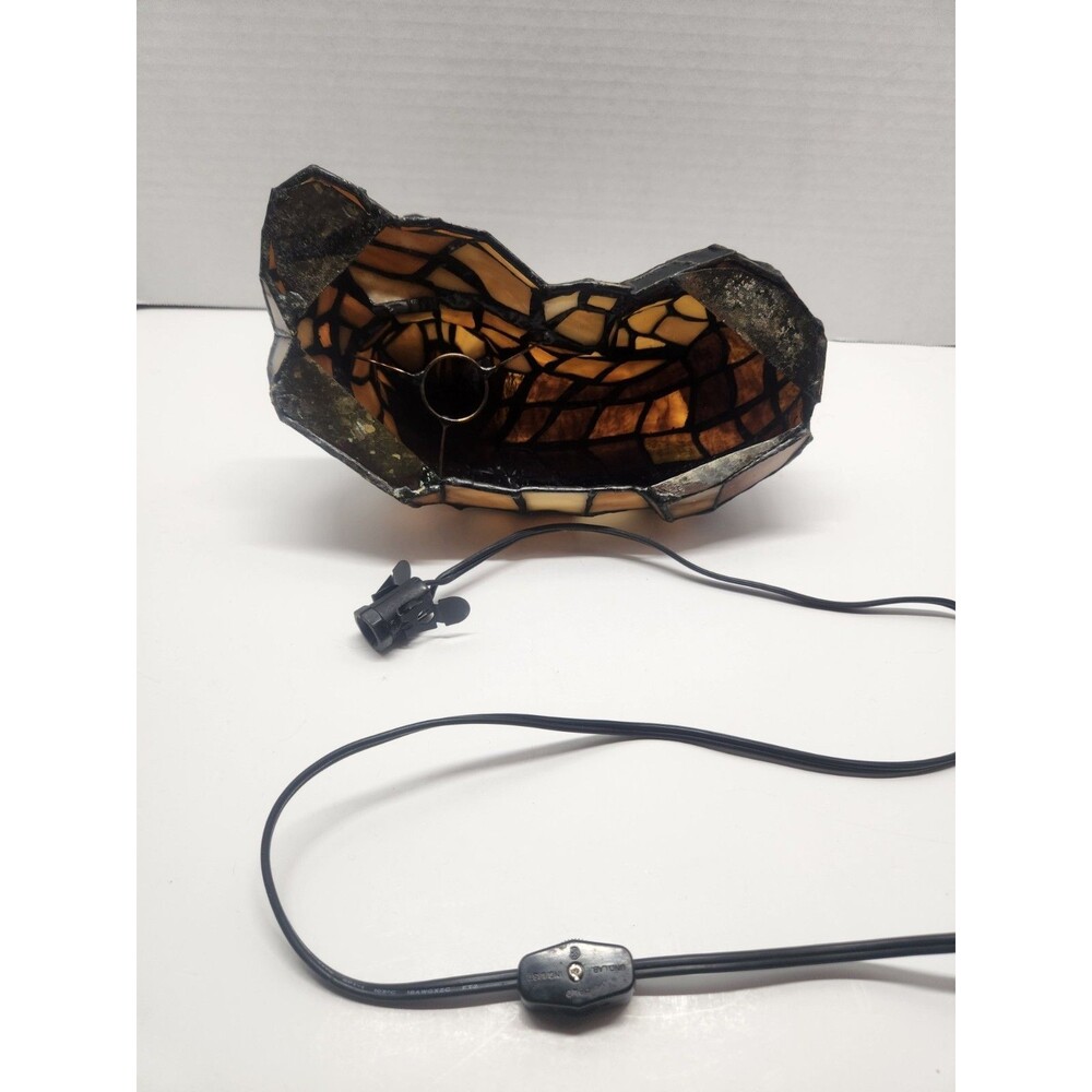 Vintage Meyda 7” Mini Tiffany Shepard Dog  Lamp Decor German Shepherd #17562 - Picture 12 of 12